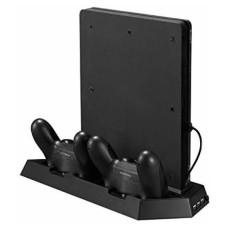 Вертикальный стенд с зарядкой двух джойстиков и вентилятором для PS4/Slim/Pro DOBE TP4-023B