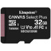 Карта памяти Micro SD 32Gb Kingston Class 10 Canvas Select Plus A1 SDCS2/32GBSP