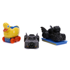 Набор Машинок Hollywood Rides Batman Return 3 1.65" 31656 1989 Batmobile 31657 The Penguin Duck 31658 Penguin Bat O' Ride 31616