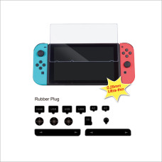 Защитное стекло и набор заглушек Dust-Proof Kit  Dobe TNS-862 для Nintendo Switch