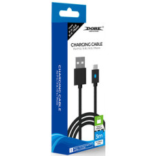 Зарядный кабель 3 метра для Джойстиков PS5 DOBE TY-0803