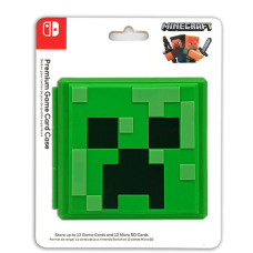 Premium Game Card Case (12 игровых карт + 12 microSD) Minecraft Зеленый
