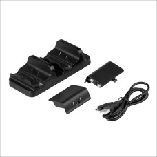 Зарядная станция с 2-я аккумуляторами для геймпадов Xbox One (DOBE TYX-532) чёрный