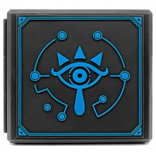 Premium Game Card Case (12 игровых карт + 12 microSD) Zelda Sheikah-Slate (Черно/Синий)